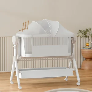 Electric Rocking Baby Bassinet for Newborn or Travel Sleeper
