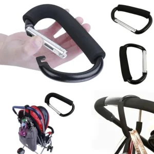 Large Carabiner Stroller Hook Organizer Aluminum D Ring
