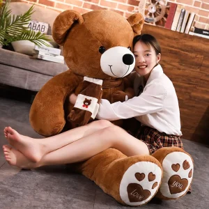 4 Colors Plush Teddy Bear with Scarf