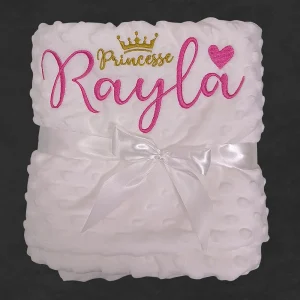 Personalized Newborn Baby Swaddling Blanket