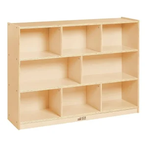 8-Compartment Storage Cabinet, Natural