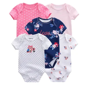 Newborn Cartoon Boys and Girls Bodysuits