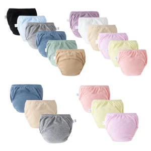 3/6Pcs Baby Washable Diaper/Underwear Training Pants