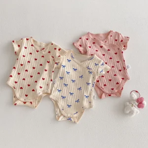 Cotton Two-Piece Romper Set